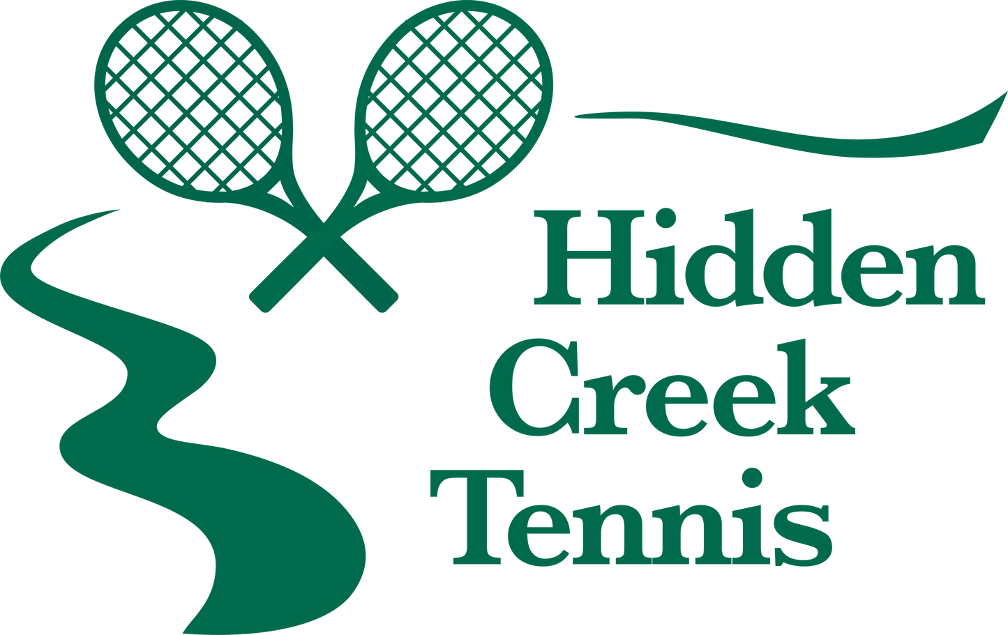 Hidden Creek Tennis Logo Sticker